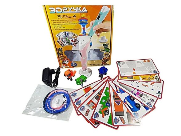 3Д ручка 3D Pen 4 c LCD дисплеем и игрушкой 